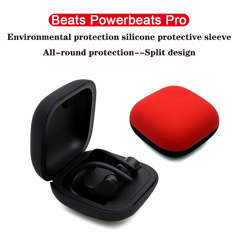 Split Design Silicone Headset Protective Case for Beats Powerbeats PRO
