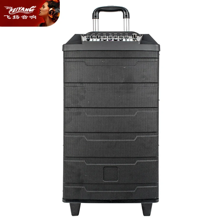 Sport Outdoor Party Digital Display Multifunction House 10 Inch Wooden Power Outdoor Bluetooth Trolley Loud Speaker Audio