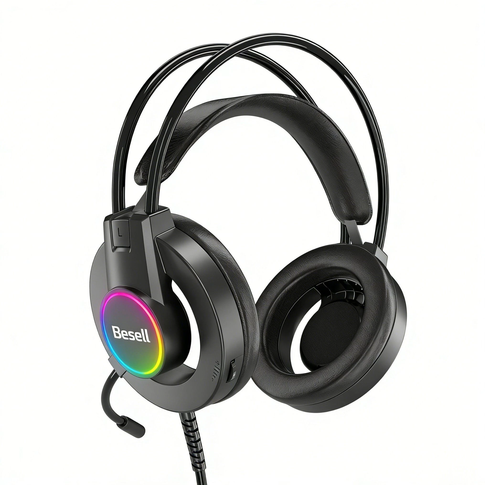 Stay Cool Open-Ear Stereo Gaming Headset with Microphone and LED Lights
