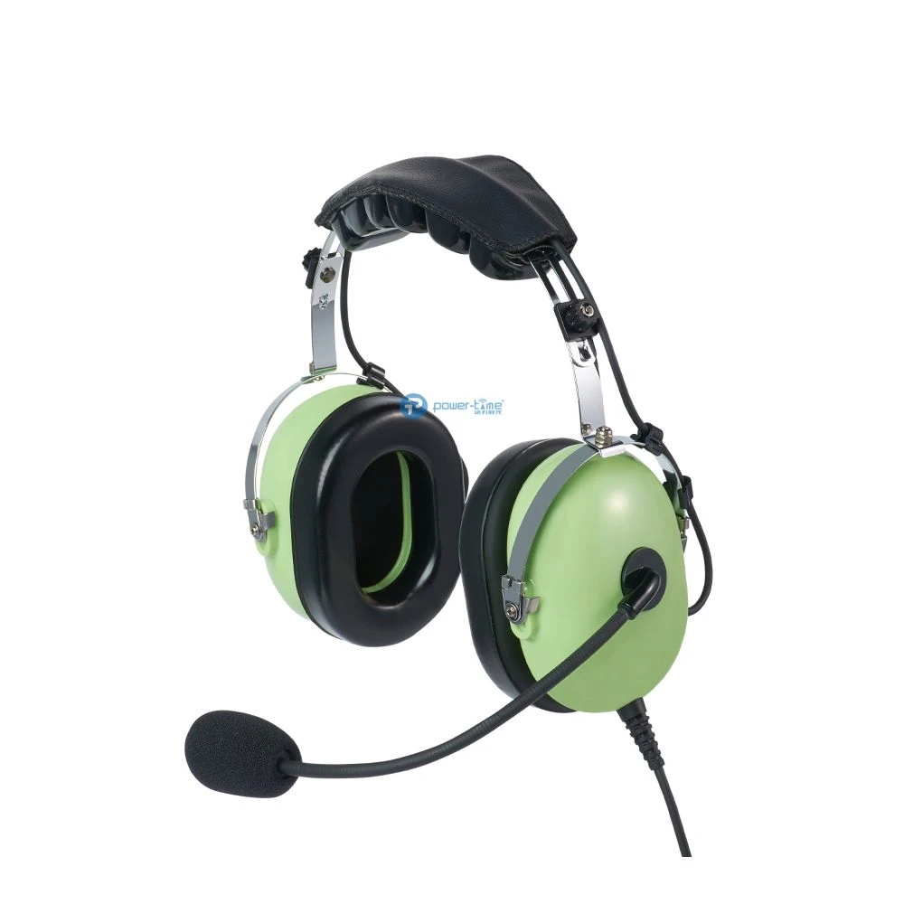 Super Light Dynamic Microphone Aviation Headset with 4pin Tp120 Plug
