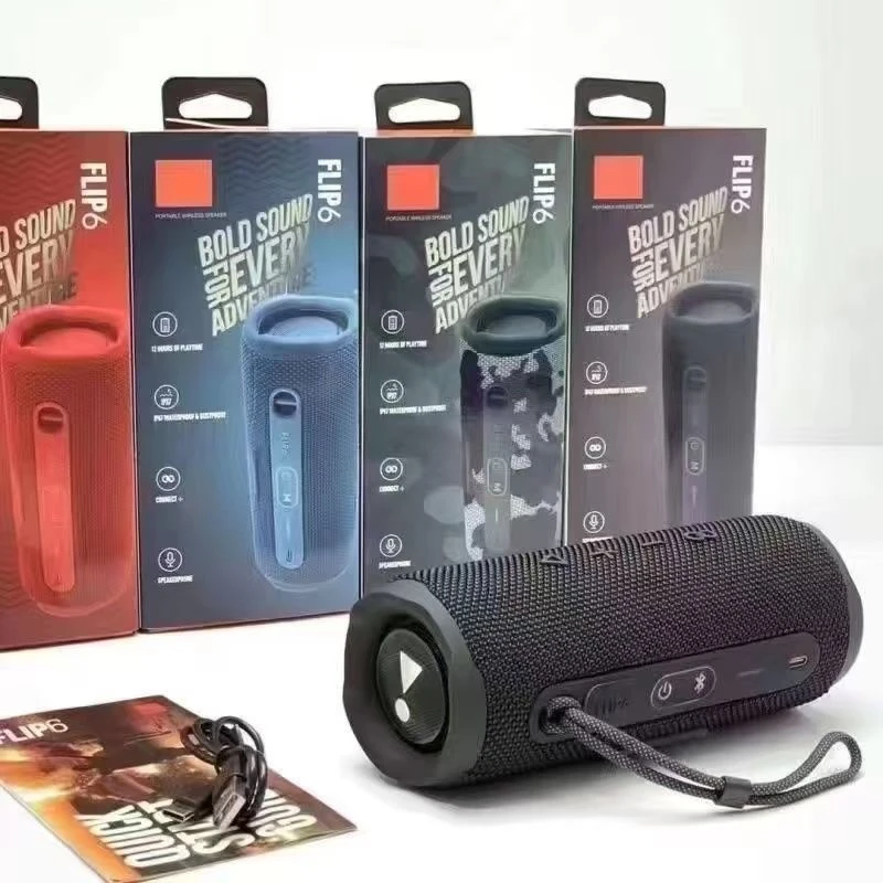 Super Quality Flip6 Original Logo with Wireless Bluetooth Map3 Speaker Flip 7 Pulse5 Flip 6 7 L J B Stereo Pulse 5 Boombox 4 Charge4 Bl Jb Loudspeaker Speaker