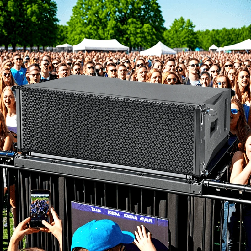 Superior Monitor Speaker with Line Array Design and Subwoofer