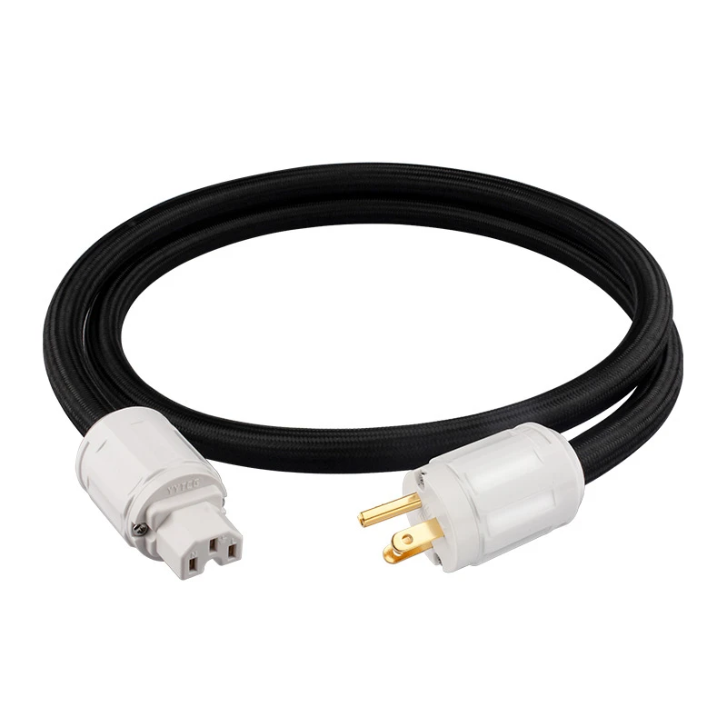 Superior Sound Silver-plated Copper Power Cable Cord for Audio Systems