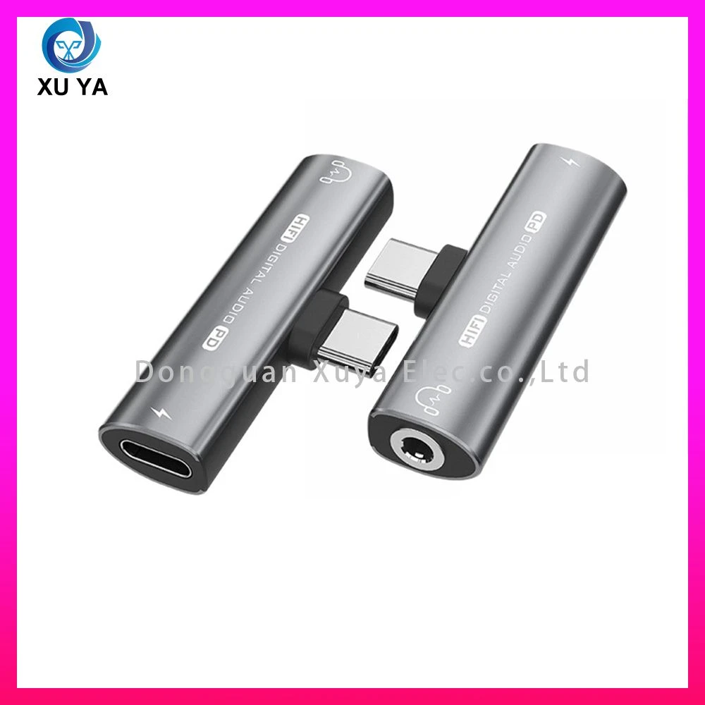 Supplier Cross-Border 2-in-1 Type-C Audio Charging Adapter, Fast Charge Converter for Samsung Gaming Gadgets