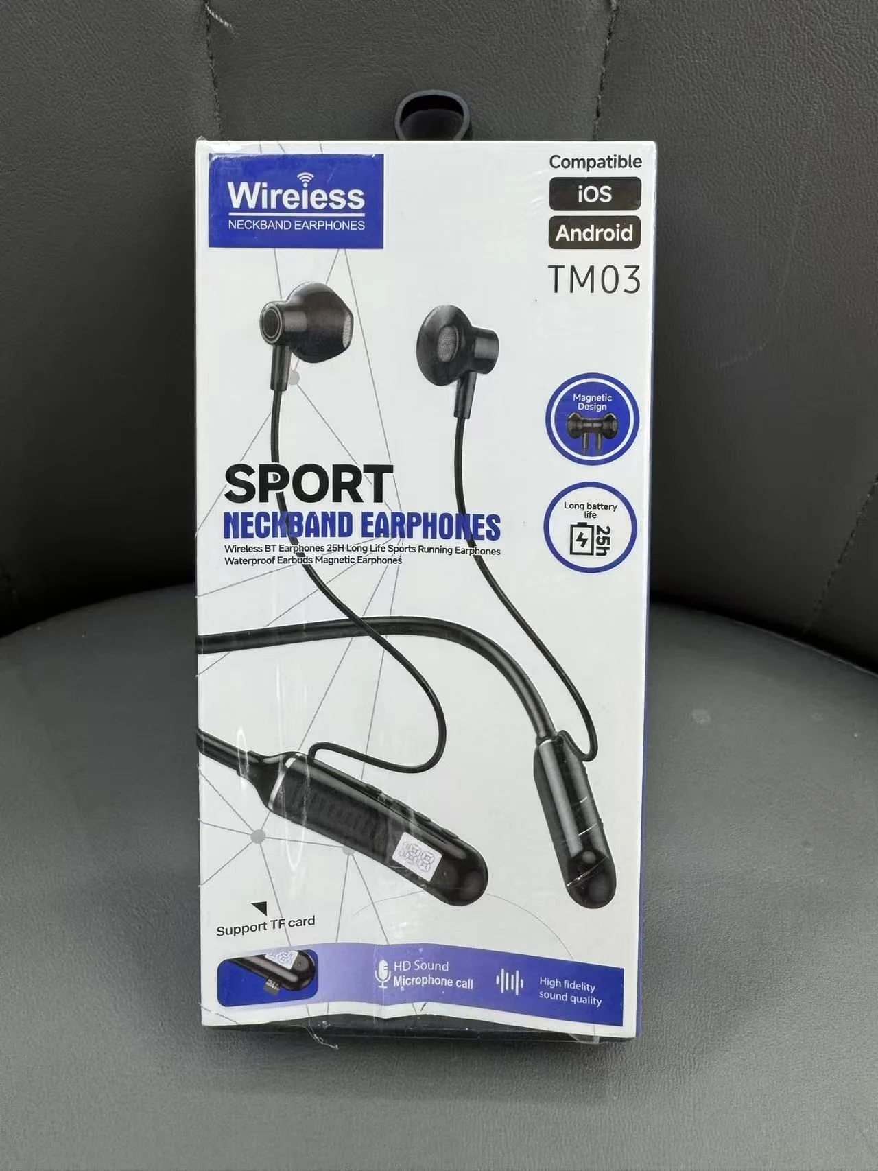 Sweatproof Sport Bluetooth Neckband Earbuds Heavy Bass Stereo Audio Sound