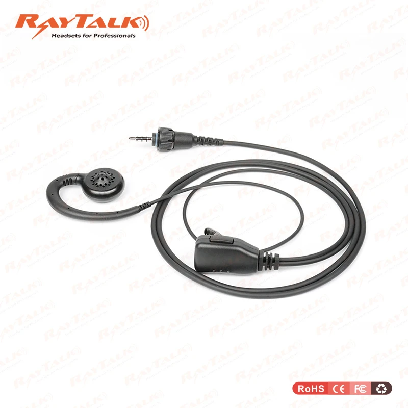 Swivel Earpiece with Inline Microphone for Motorola Rln6423 Two-Way Radio