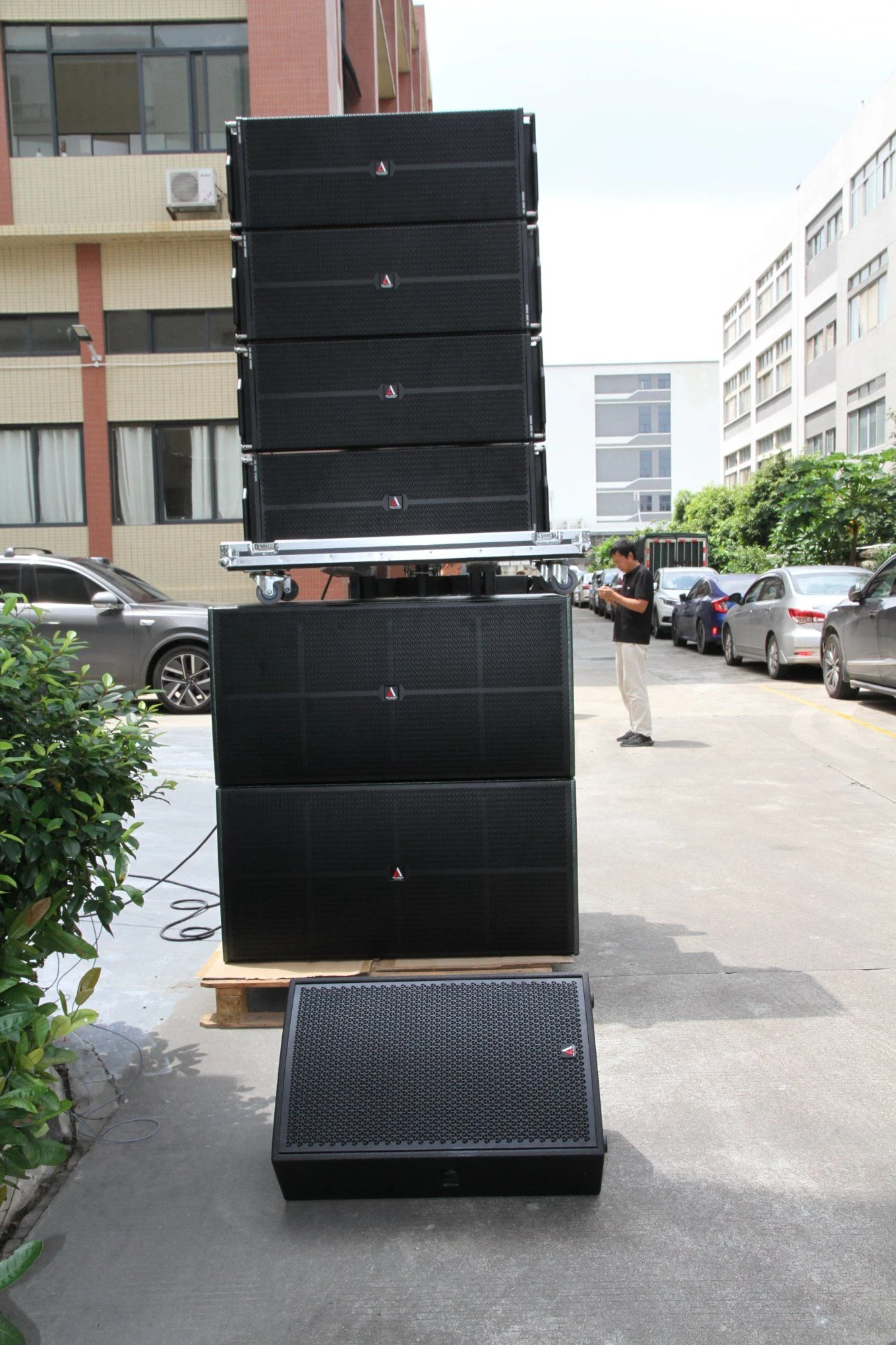 Sx-210 15 Inch Lase Sound Line Array Speaker DJ Sound Box Stage Audio