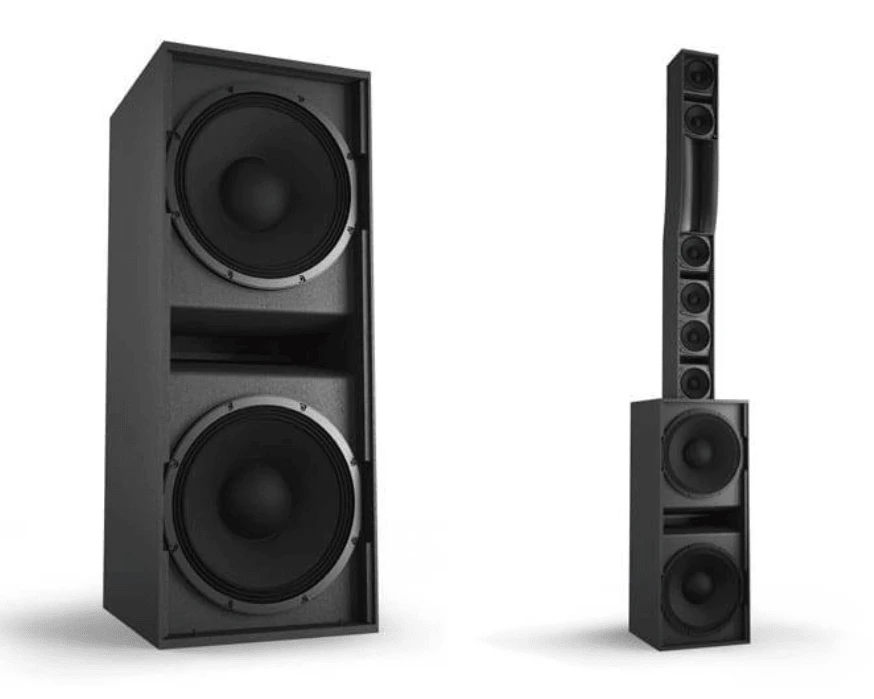 Syva Sound Column with Professional Amplification and Dual Speaker Types for Clarity