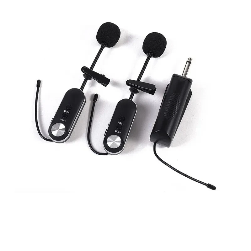 T-4 One to Two UHF Lavalier Wireless Microphone, Suitable for Speakers/Instruments