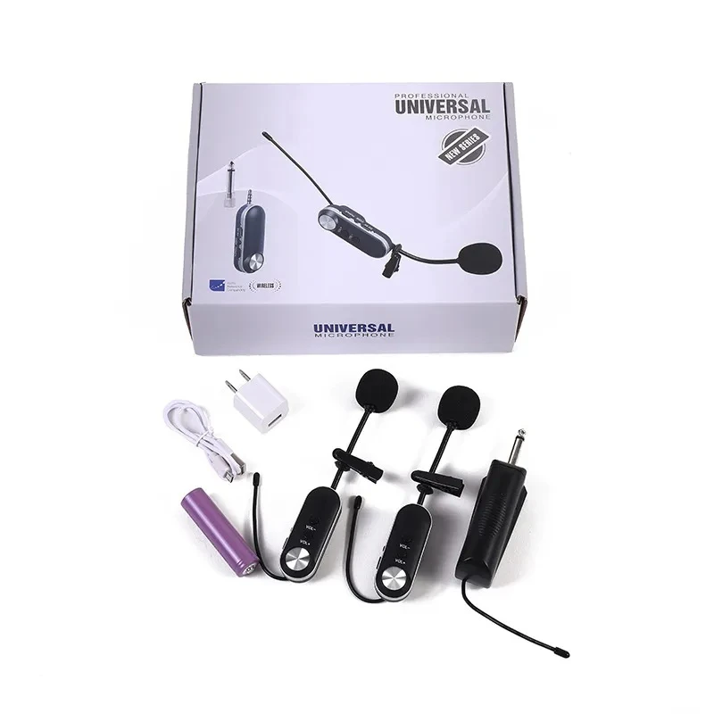 T-4II Two in One UHF Lavalier Wireless Microphone, Suitable for Speakers/Ampifier
