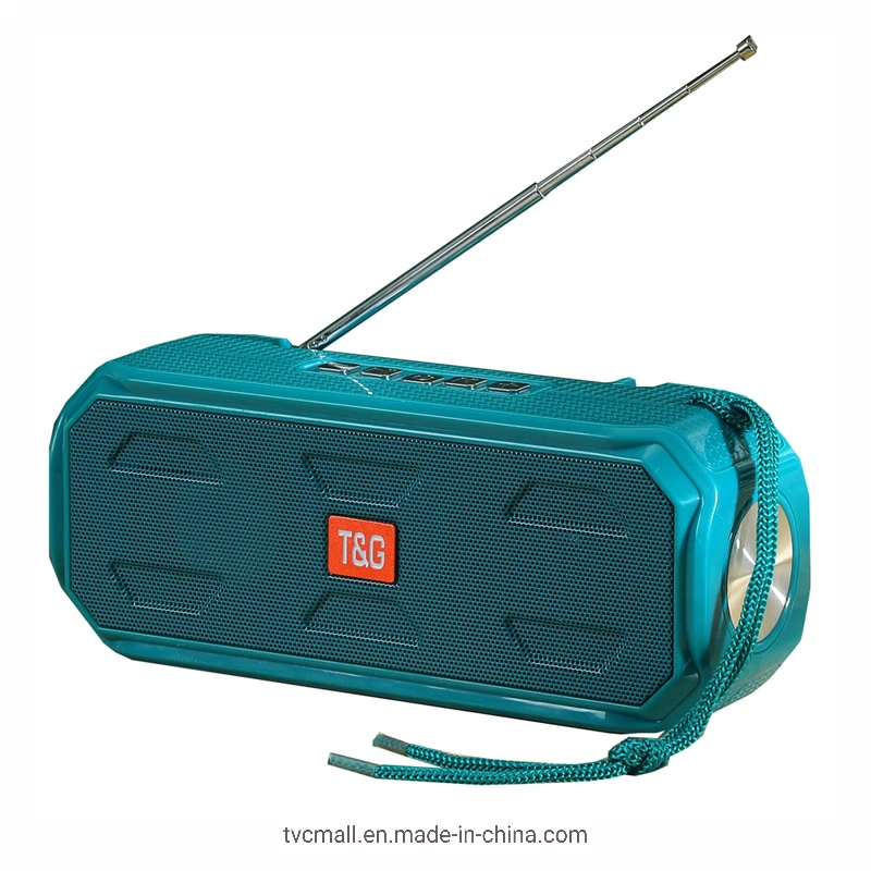 T&G Tg280 Tws Solar Bluetooth Speaker Wireless Loudspeaker with Flashlight Support TF / FM / 3.5mm Aux / U Disk