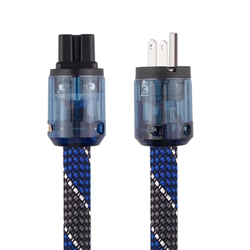T1 Fever OFC Copper Power Cord for CD Decoder Amplifier / Headphone Amplifier / HIFI Audio Equipment – EU / US Standard Power Connection Cable