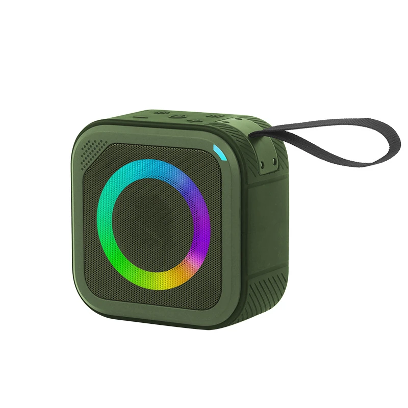 T103, 15W Portable Wireless Bluetooth Speaker, Waterproof Outdoor Speaker with RGB Light, Tws, TF Card/Aux, Hands-Free Call