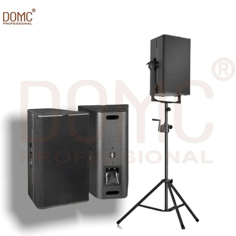 T24n Dual 12 Inch Passive PA Speaker 1200W RMS Professional Stage Speaker with Birch Carbinet Long Range Remote for Bar Party Outdoor Show Live Sound System