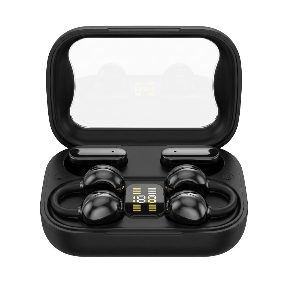 T55 Two Pairs Wireless Earbuds Clip on in Ear Sports Headphones