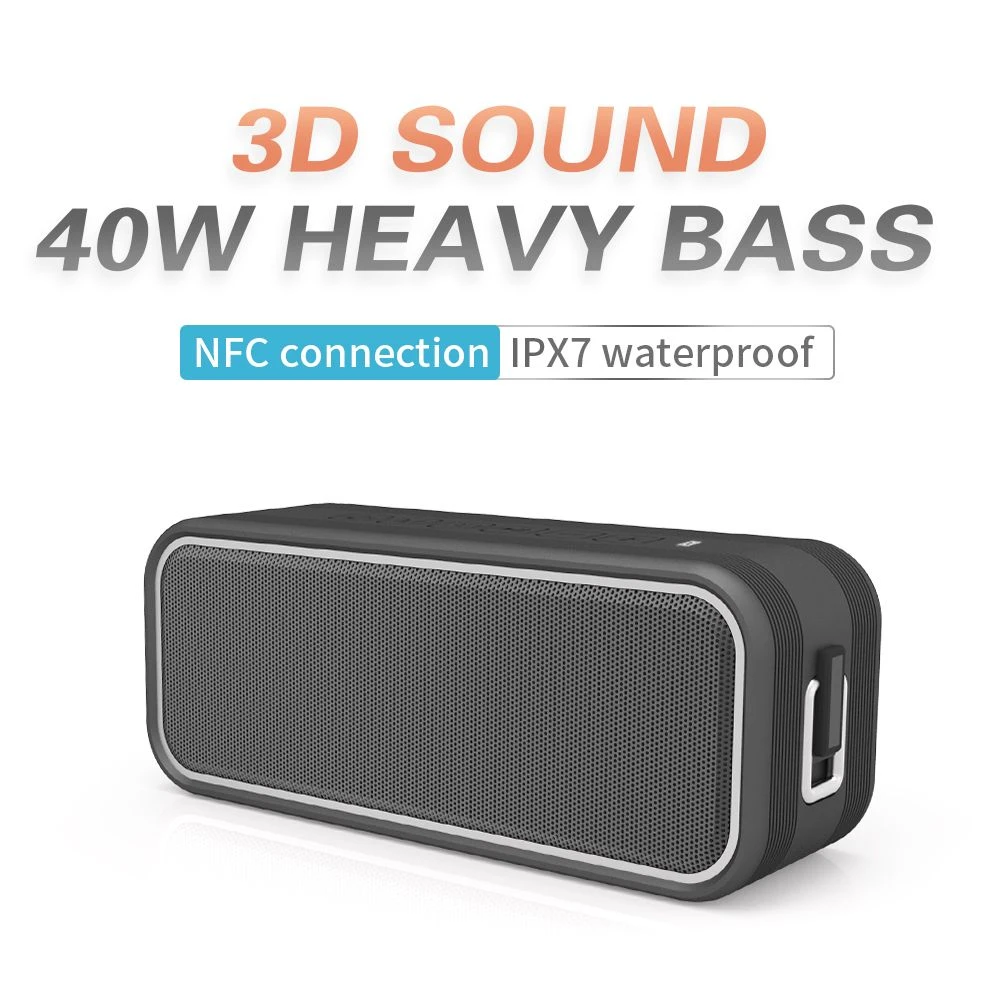 T8PRO 40W Wireless Speaker for Camping and Outdoor Fun, Waterproof Portable Bluetooth Speaker with Deep Bass Performance