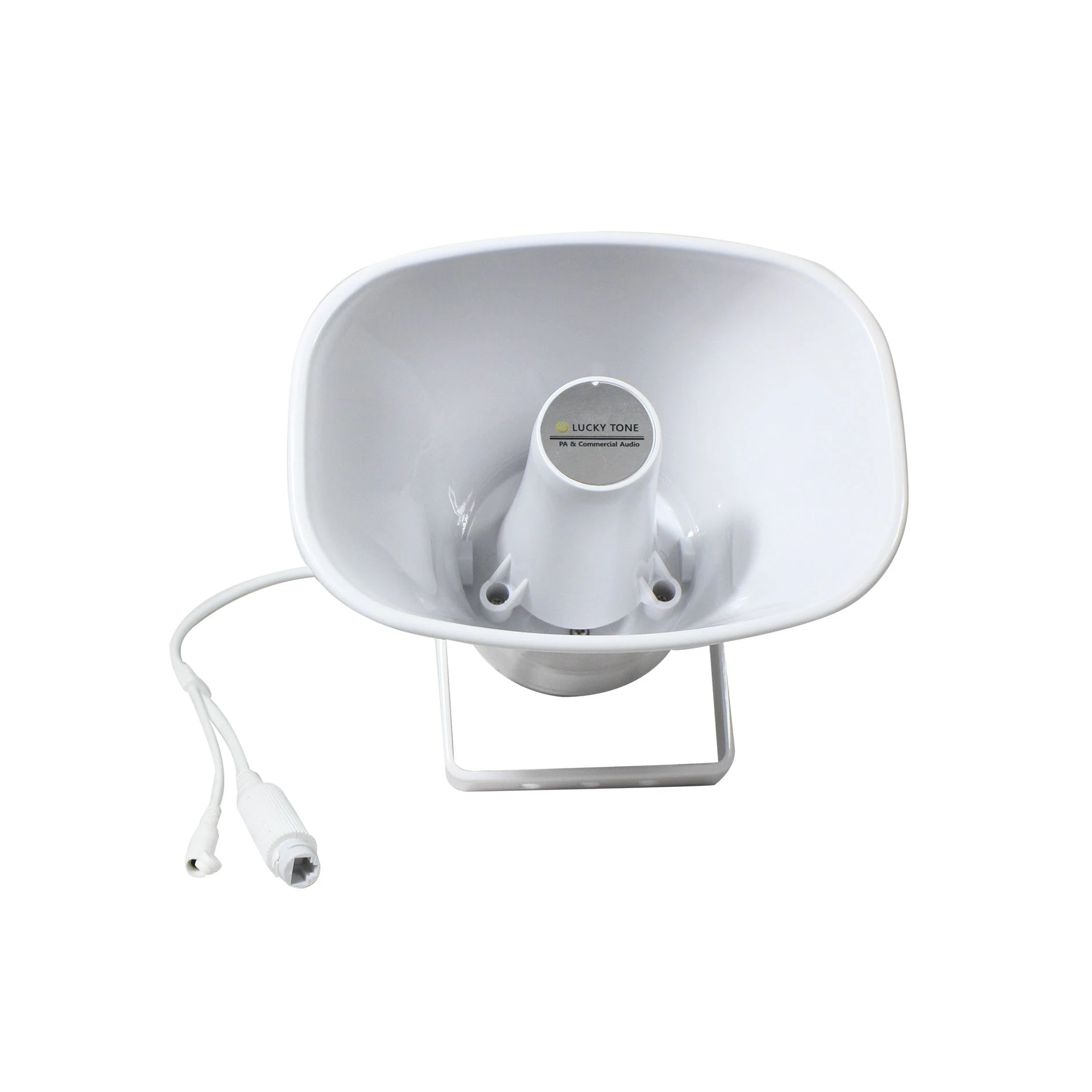 TCP/IP Network 15W Poe Active Horn Speaker Waterproof Outdoor Use