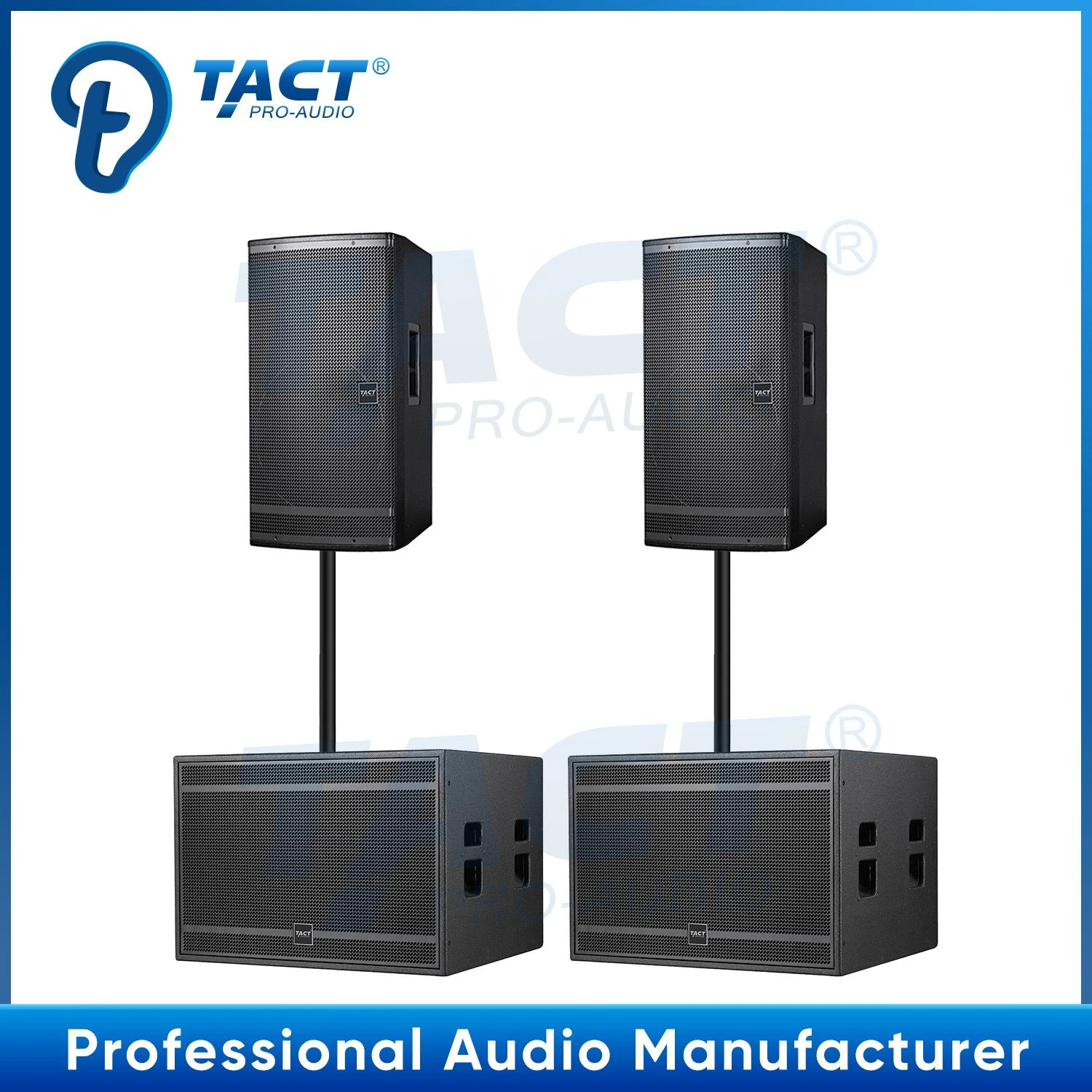 Tact 15-Inch Sound Speaker with Bright Sounds for Party and Conference Hall