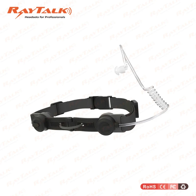 Tactical Throat Mic Air Tube Headset with U94 Ptt for Two Way Radio
