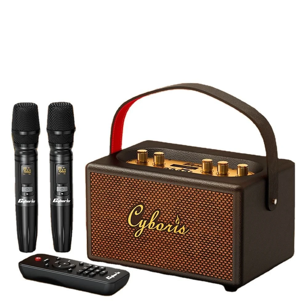 Tang T9 80W Powerful Retro Karaoke Wireless Portable Dual Stereo Speaker