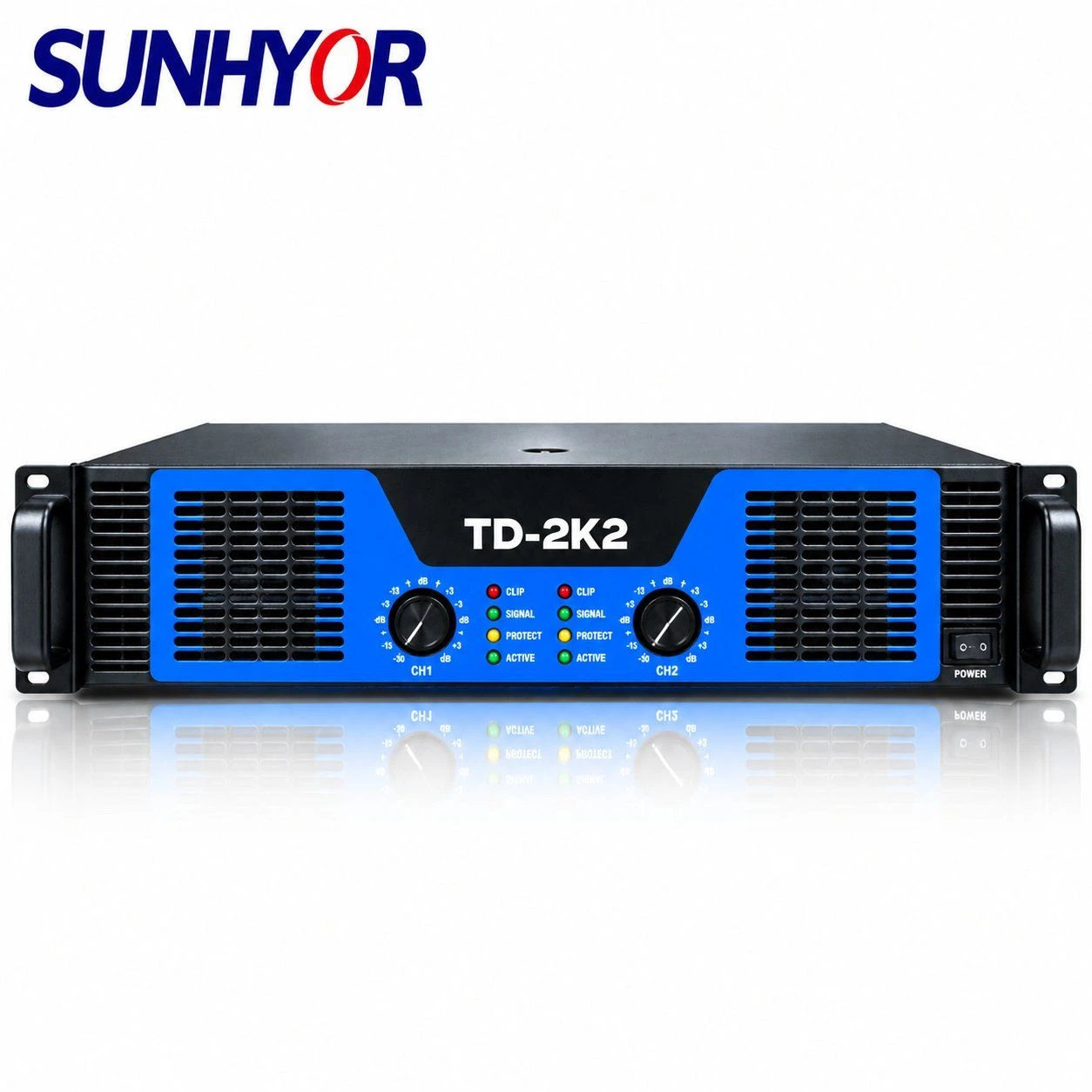 Td-2K2 6000W Powerful Professional Stage Bar Audio Sound Equipment Speaker Box Dual Channel Class Td Heavy Duty 18 21 Inch Subwoofer PA System Power Amplifier