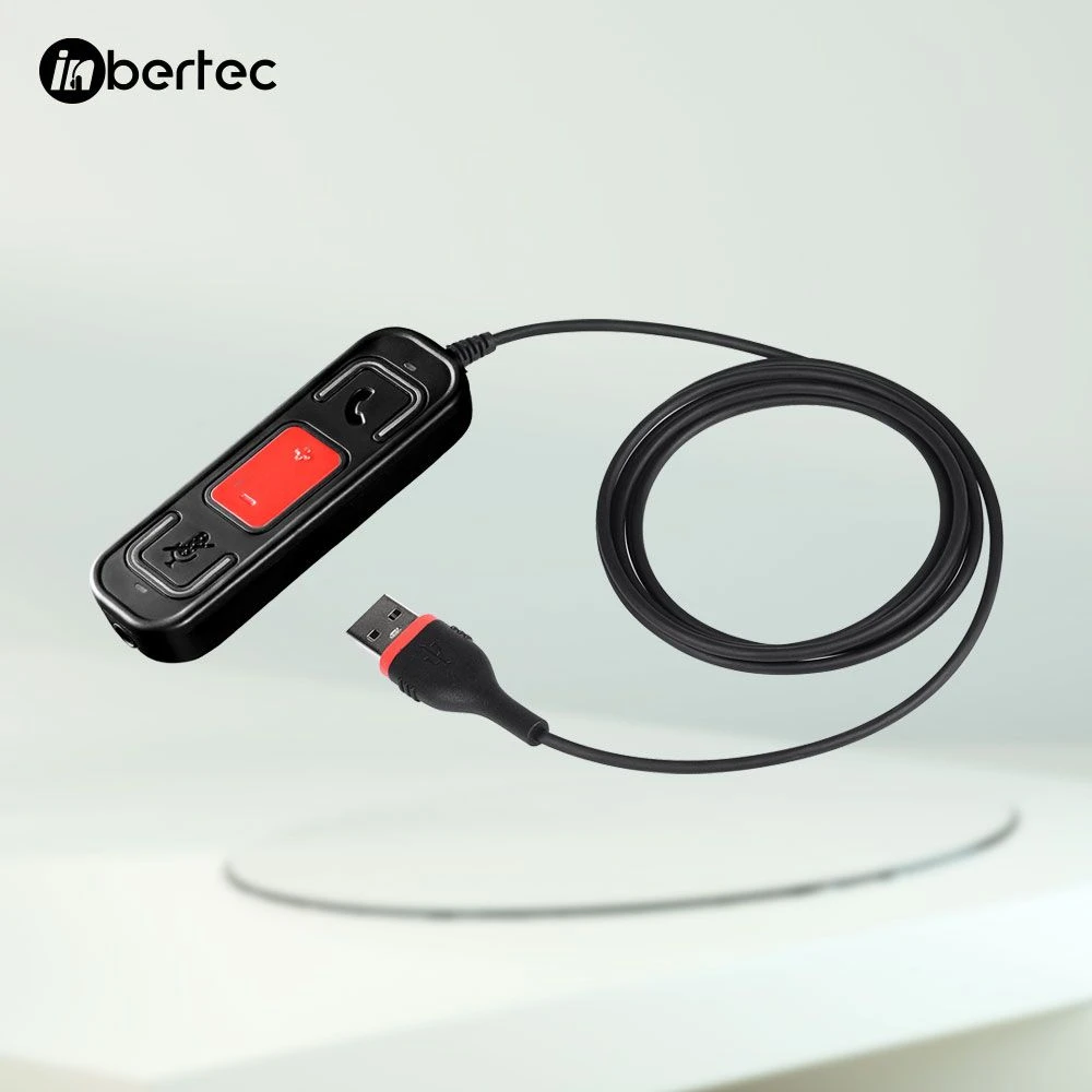 Teams Compatible 3.5mm Outlet Headset Cable to USB-a