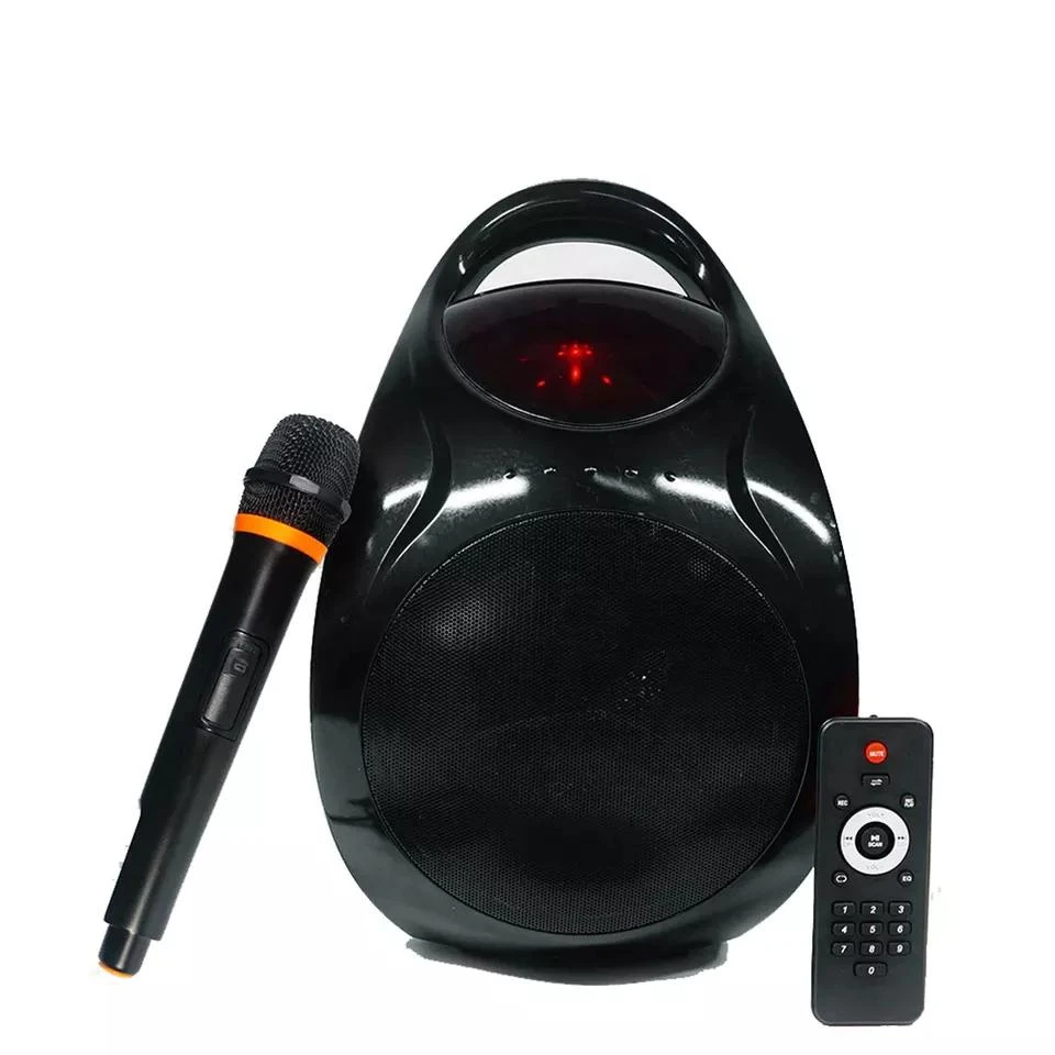 Temeisheng New Style Speaker Outdoor Loud 6.5 Inch Speaker on Wheels with Microphone Bluetooth Lound Sound Party Portable Trolley