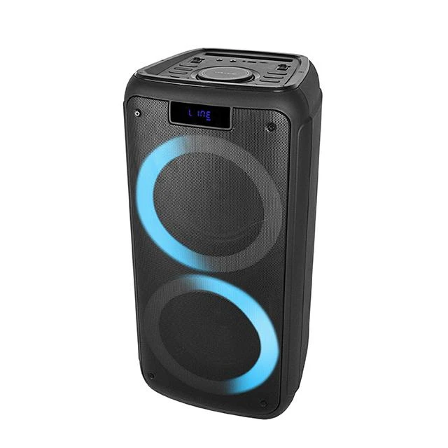Temeisheng Tms-825 Dual 8 Inch Karaoke Disco Portable Bluetooth Party Speaker with LED Lights
