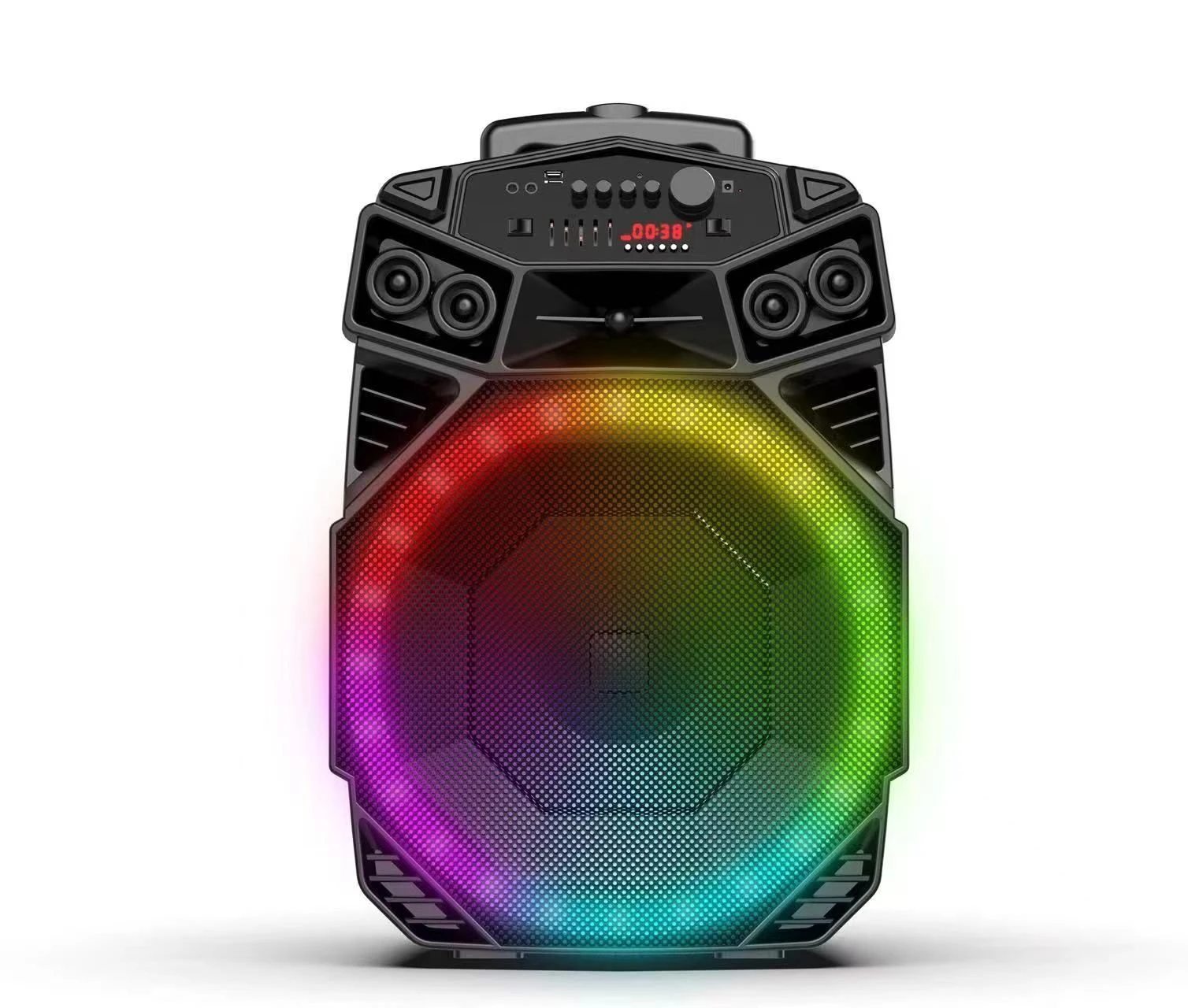 Temeisheng Tws Active PRO Audio Wireless PA DJ Rechargeable Professional Bluetooth Portable Type Partybox Speaker A18-3