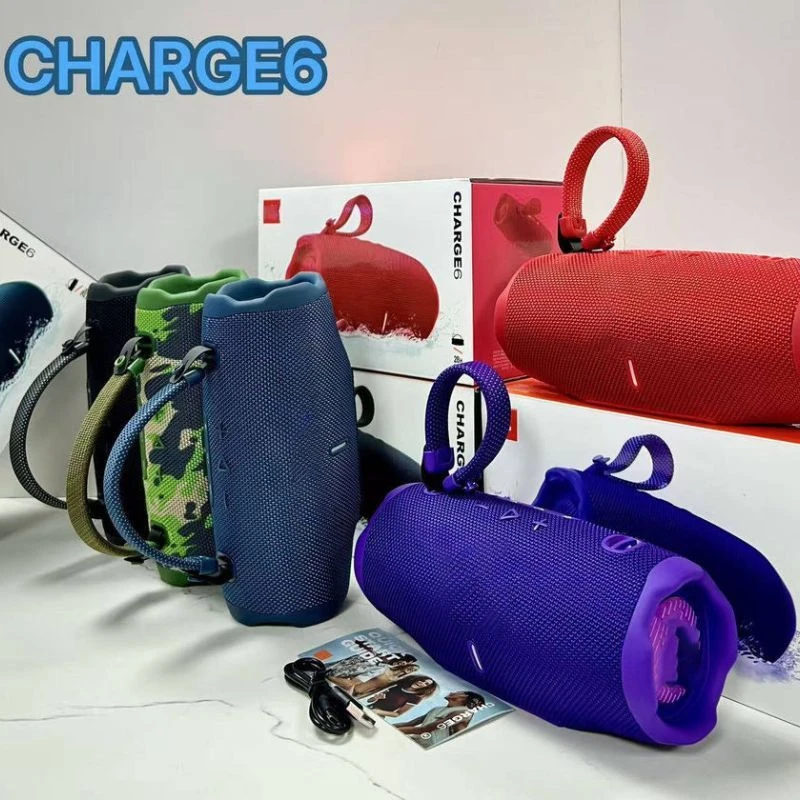 The Brand-New Charge6 Bluetooth Speaker, Charge6 Wireless Portable Speaker, Subwoofer and 360-Degree Ambient Lighting