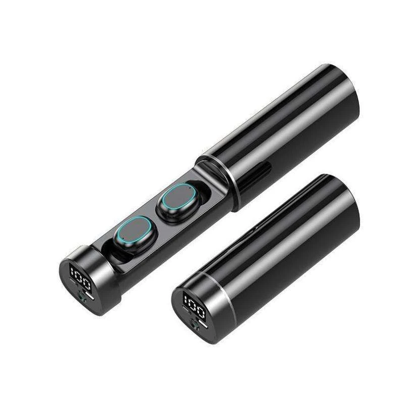 The New Private Model N21 Wireless Cylinder Mini Sports in-Ear Headset Tws Cross-Border LED Display