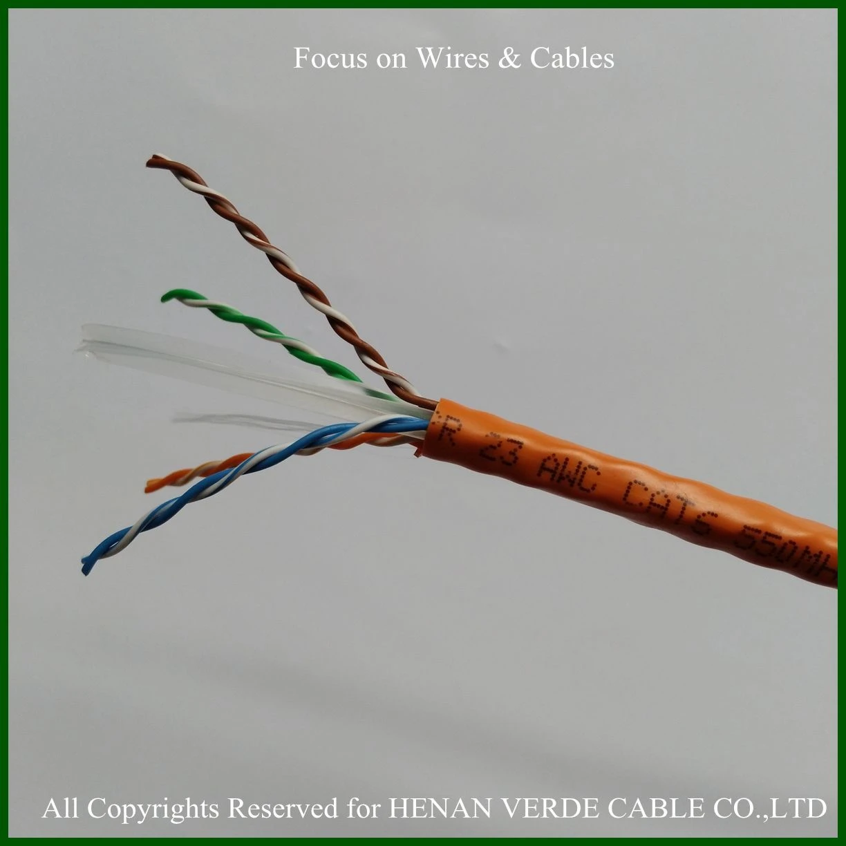 Tia/Eia -568c RoHS Cat5e Cable CAT6 LAN Cable