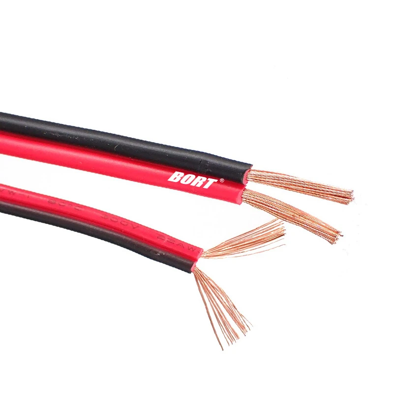 Tinned Copper 2p Spec 26AWG UL2468 300V 80c Flexible PVC Speaker Cable