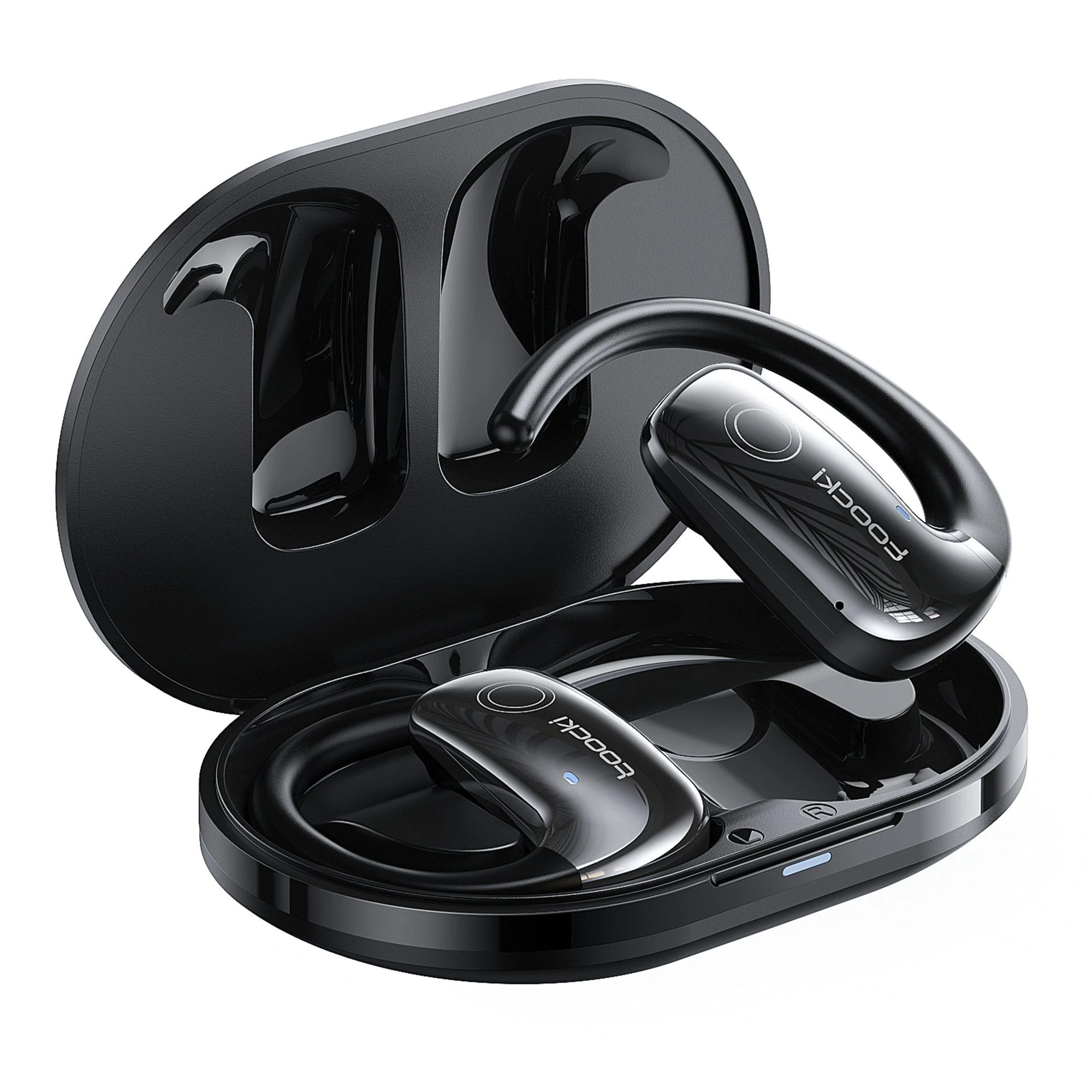 Toocki Tq-Ej11 Wireless Sports Earphones, Open-Ear Ows Headset, Bluetooth 5.3, Sweatproof, Comfortable Fit, Running Headphones, Wireless Earbuds, Sports Headset