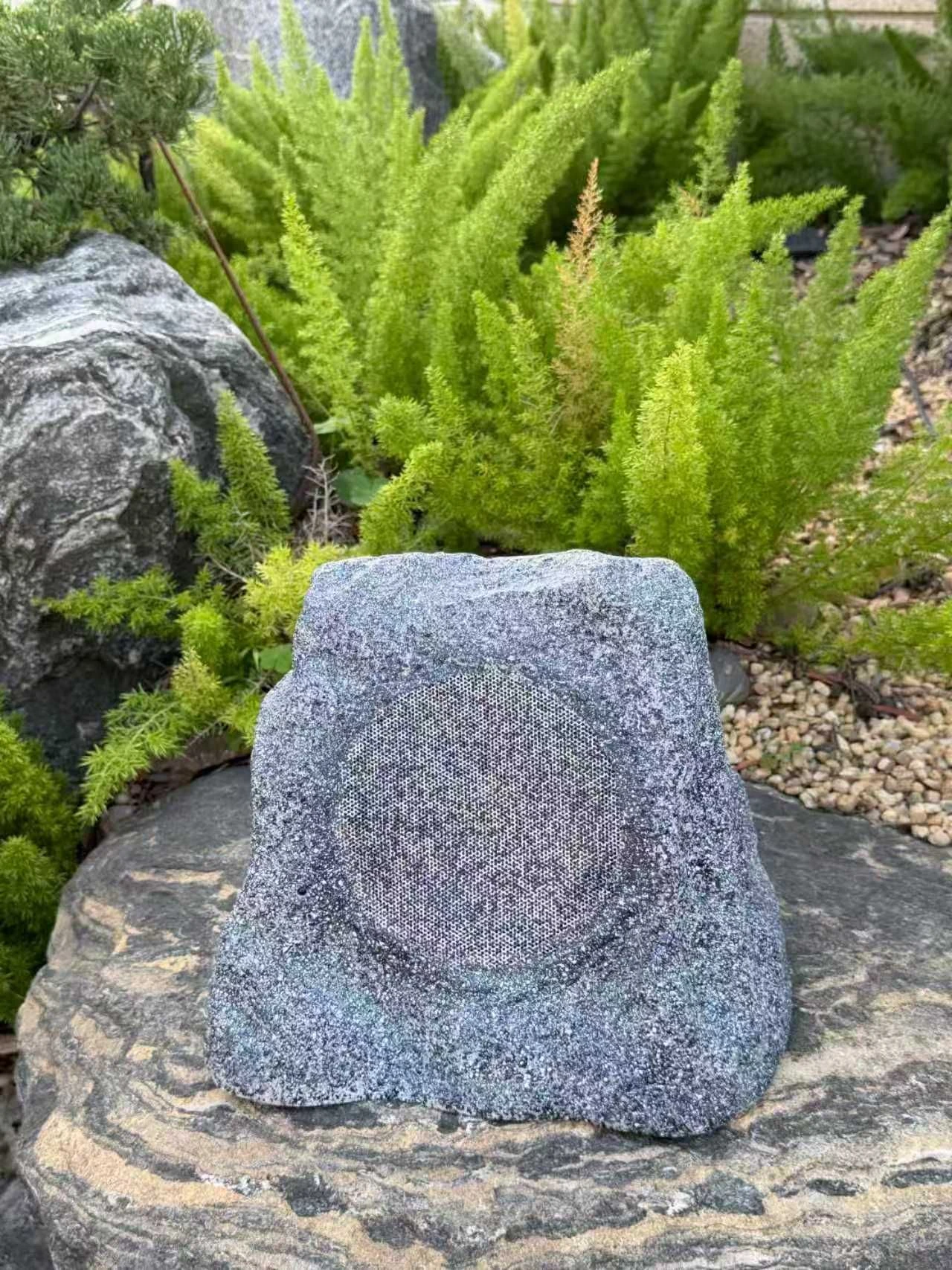 Tough Industrial Grade 6-Inch Speaker 30W Waterproof Rock Speaker with Bluetooth for Yards