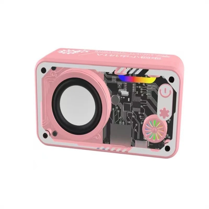 Transparent Mecha Bluetooth Speaker with 360° Surround Sound