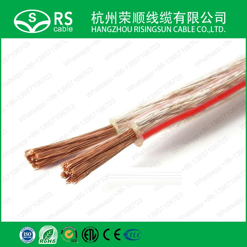 Transparent Speaker Cable for Audio Device/Speaker/Electrical Equipment