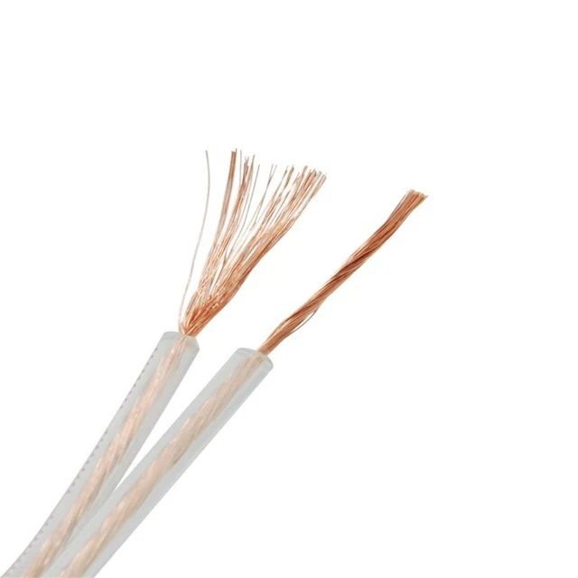 Transparent Speaker Wire OFC Audio Cable Red&Black PVC Speaker Cable
