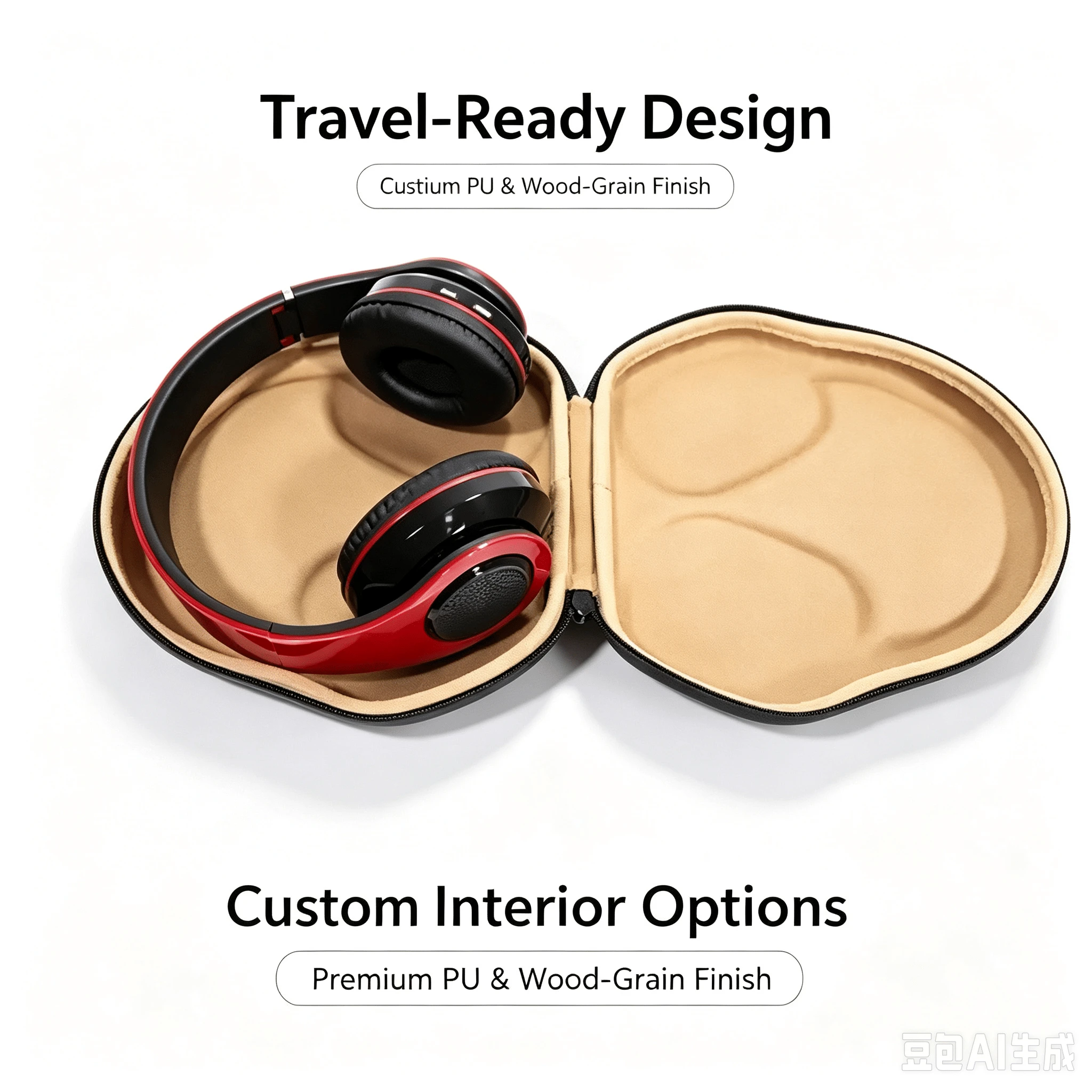 Trendy EVA Headphone Case with Custom Logo and Color Choices