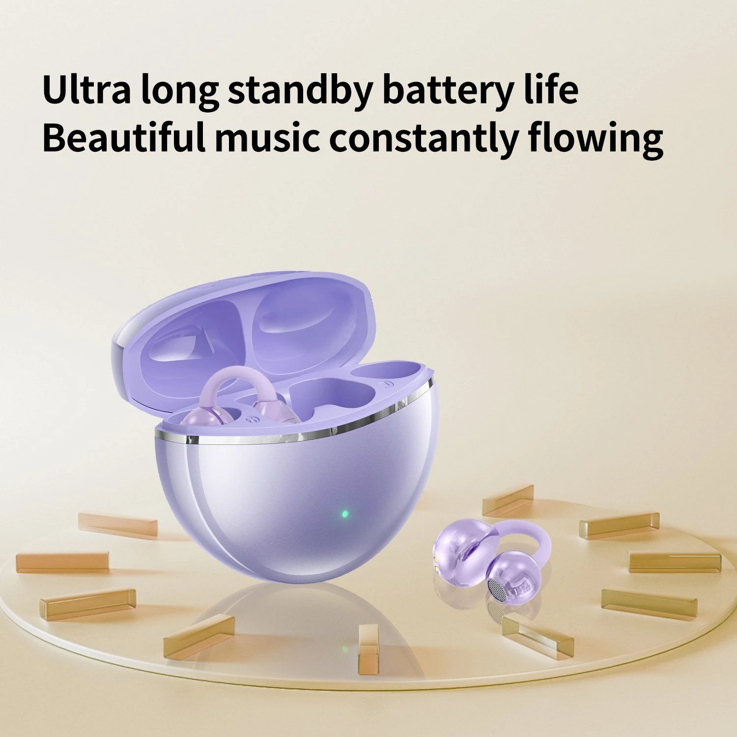 Tri-Color Plated Digital Screen J90 Earphones for Stable Bluetooth Playback
