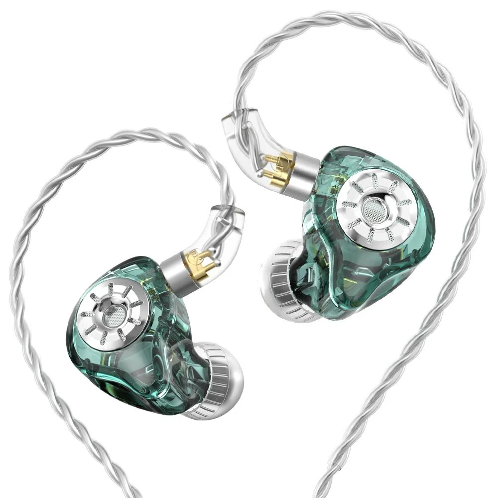 Trn St1 PRO Detachable 3.5mm Wired in-Ear Earphone HiFi Music Tunable Headset Without Mic – Green