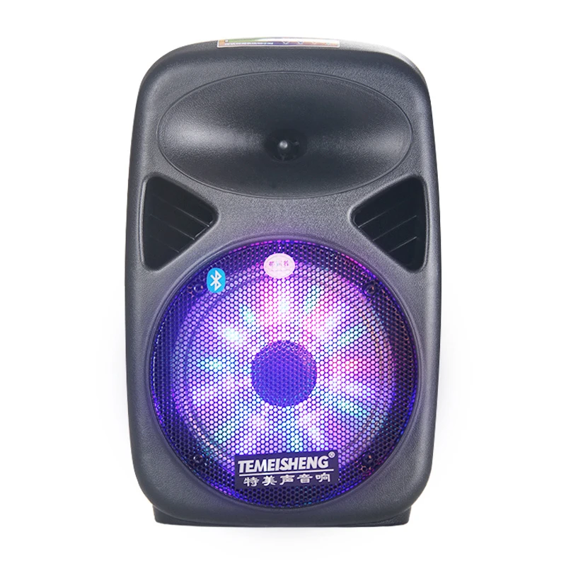 Trolley Speaker Rechargeable Portable Speaker with Wireless Microphone Remote