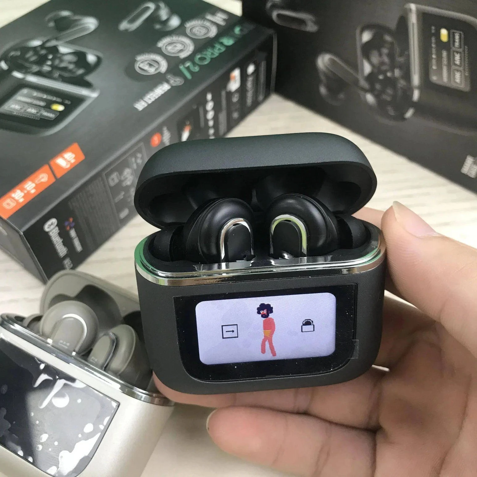 True Wireless Bluetooth Earbuds Noise Canceling Ambient Sound Earphone Tour PRO 2 in-Ear Earbud Anc Sports Earbuds with Touch Screen