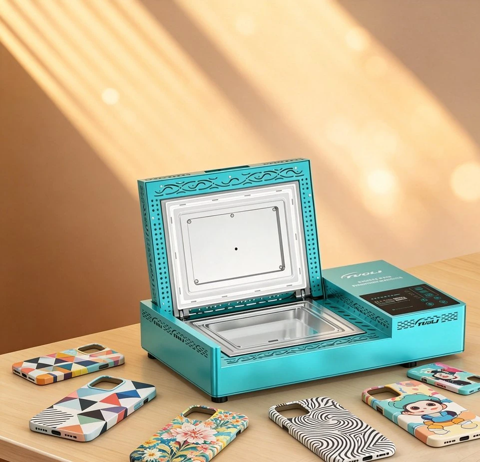 Tuoli Factory Personalized Custom Unique Luxury Earphone Headphone Phone Case Cover 3D Sublimation Machine for Mobile Store