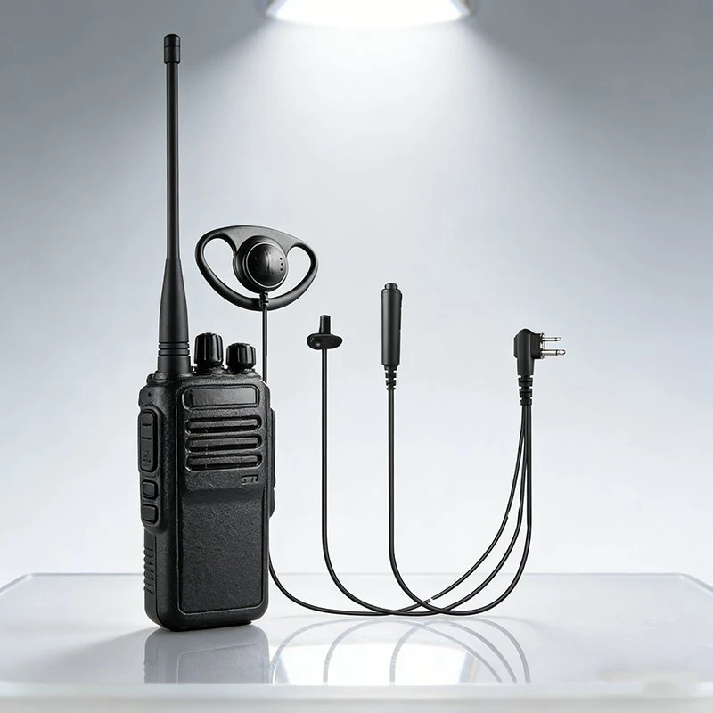 Two-Way Radio D Type Specialized Over-Ear Headset for for Walkie Talkie