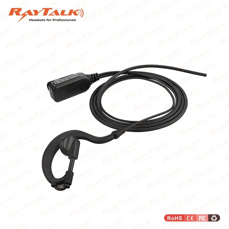 Two Way Radio G-Hook Earpiece for Motorola 2 Pin Radios