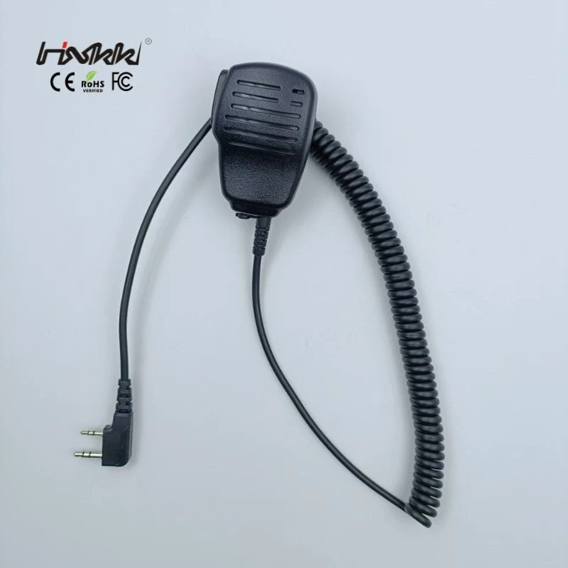 Two Way Radio Remote Control Speaker Microphone with Ptt for Ken Wood 2-Pin Walkie Talkies