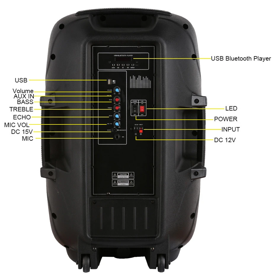Tws 160W RMS Power Music 12inch Professional Speaker