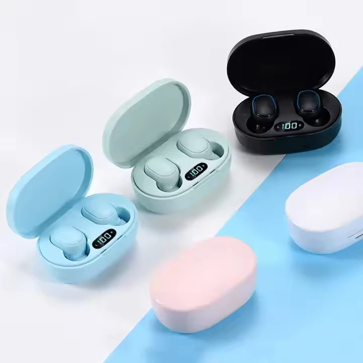 Tws E7s Bluetooth Earphones True Wireless Stereo Earbuds Sports Headsets with Microphone E6s Gaming Headphones for Mobile Phone