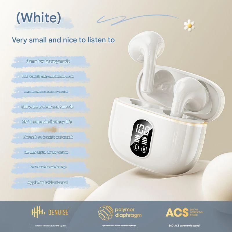Tws Earbuds with Advanced in-Ear Detection & Crystal Clear Sound, Full Functionality – Perfect for Gift